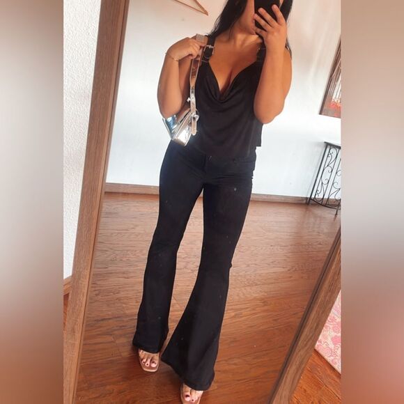 Black flared jeans - Picture 3 of 11